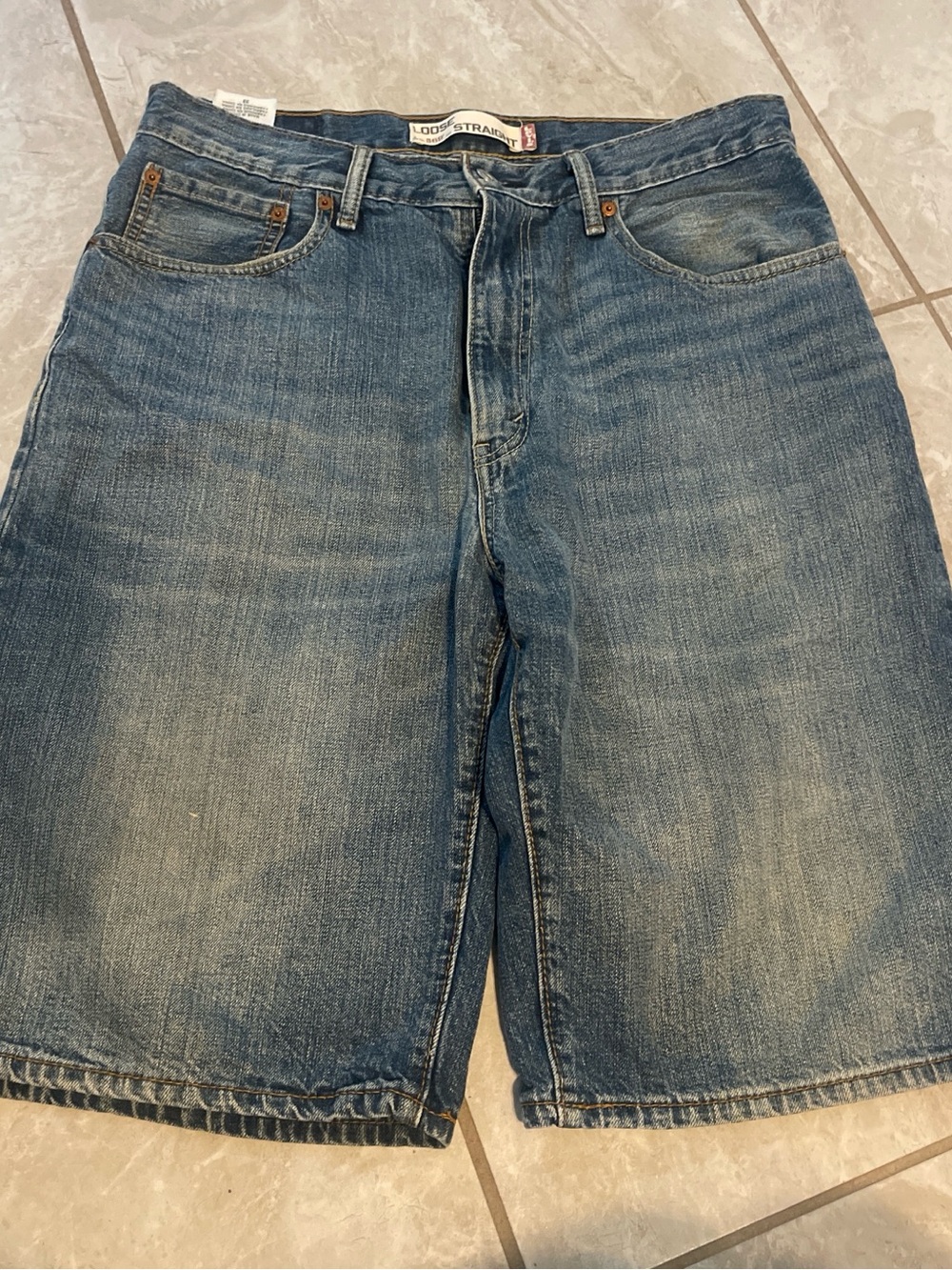 Levi's Faded Blue Denim Jean Shorts